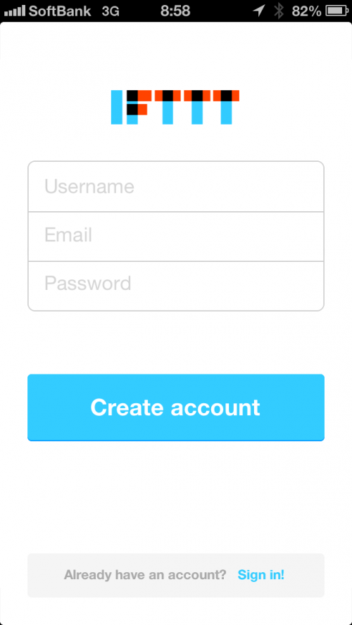 IFTTT_login